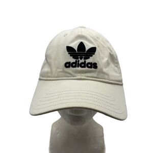 Adidas Originals Trefoil White Dad Hat Baseball Cap OSFM Adjustable BR9720